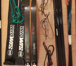 Recurve limb sight finger tab arrows