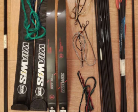 Recurve limb sight finger tab arrows